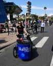 Hollywood Reporter cyclist at Cannes Film Festival